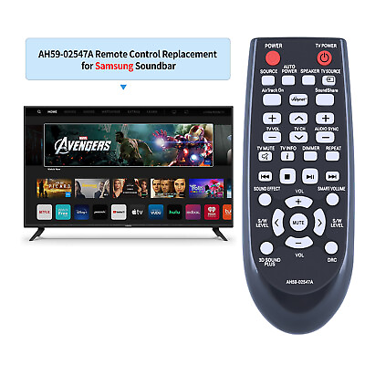 #ad New AH59 02547A For Samsung Soundbar Remote Control HW FM45 HWFM45C HWFM45 $8.69
