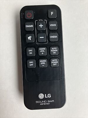 #ad Genuine LG Sound Bar Stereo Remote Control AKB74815301 OEM $9.89