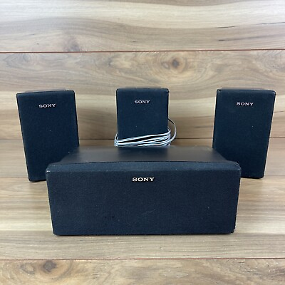 #ad Sony SS CNP75 3 SS MSP75 Home Theatre Surround Sound Speakers Black $49.99