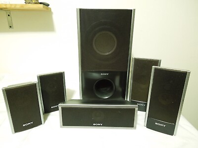 #ad Sony Surround Sound System Speakers w Subwoofer SS WS82 TS 81 TS 80 CT80 $125.00