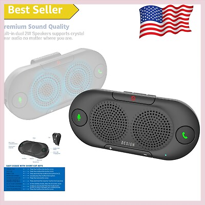 #ad USB Bluetooth Car Speakerphone with Multipoint Connectivity and Hands Free Calls $65.99