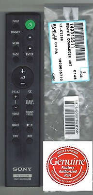 #ad New Genuine Sony Sound Bar Remote Control RMT AH200U HT CT390 HT RT3 SA CT390 $26.88