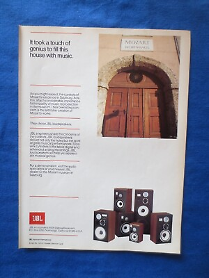 #ad JBL Speakers Magazine Ad Audio October 1983 Original C $25.75