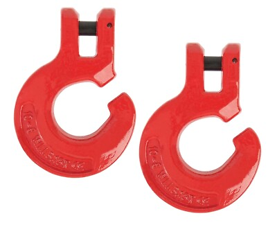 #ad 2 Pack Logging Chain Choker Hook 3 8quot; Hook Size 3.15 Tons 6900 Lbs WLL Red $29.99
