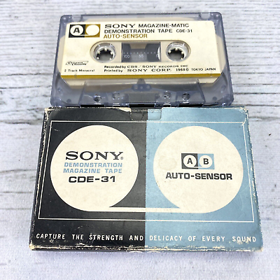 #ad Vintage 1968 Sony CDE 31 Demonstration Magazine Tape Auto Sensor Used $24.95