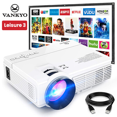 #ad VANKYO LEISURE 3 Portable Mini LED Projector 1080P Video Home Theater Cinema US $30.89