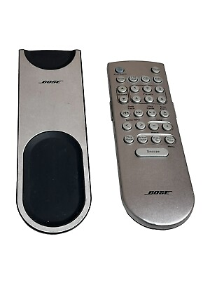 #ad Bose Remote Control with Stand Model 54 00877 Cd Player FM AM Backlit Silver OEM $13.49