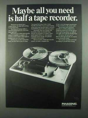 #ad 1967 Panasonic System Maker RS 766 Tape Recorder Ad $19.99