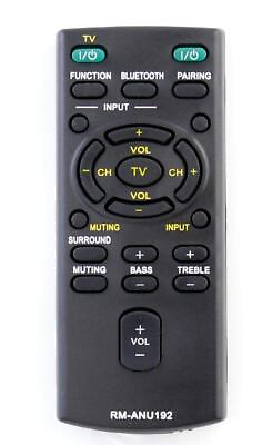 #ad RM ANU192 Replace Remote Control Work for Sony Soundbar SACT60BT SS WCT60 SSW... $14.39