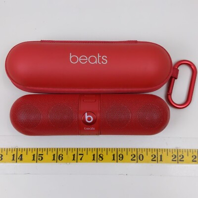 #ad Beats Pill Red by Dr. Dre Bluetooth Speaker Portable Tested Micro USB $80.00