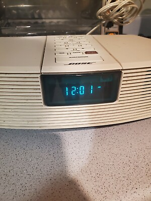 #ad Bose Wave Radio Original Music System AWR1 1W AM FM Alarm Clock Stereo Works AUX $94.74