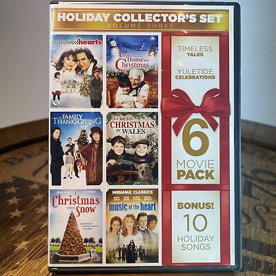 #ad 6 Film Holiday Collector#x27;s Set V.3 Bonus Audio MP3 : Home for the Holidays DVDs $6.00