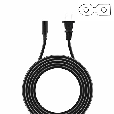 #ad 6ft 2 prong Power Cord Cable for Vizio SmartCast 5.1 Wireless Soundbar Subwoofer $8.85
