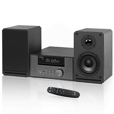 #ad Micro Stereo System for Home 100W Hi Fi Bookshelf Speskers System CD Player... $202.35