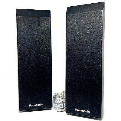 #ad Panasonic SB HF750 Pair of Black Front 5.1 Channel Surround Sound Speakers $26.99