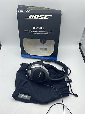 #ad Bose AE2 Over Ear Wired Headphones Black Silver Distressed $39.99