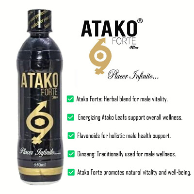 #ad Atako Forte 550 ML Natural Male Energy Herbal Supplement $39.00