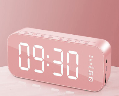#ad Portable HIFI Stereo Shocking Bass Wireless Bluetooth Speaker FM Alarm Clock $13.99