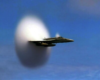 #ad New Photo: FA 18 Hornet Breaking the Sound Barrier over Pacific Ocean 6 Sizes $16.99