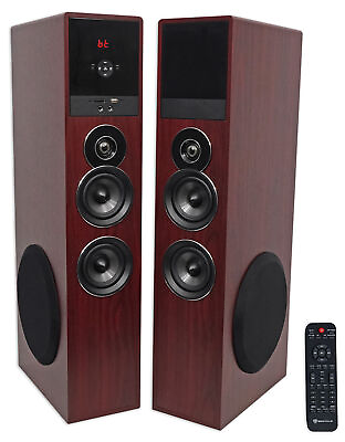 #ad Tower Speaker Home Theater System8quot; Sub For Samsung NU6900 Television TV Wood $269.95