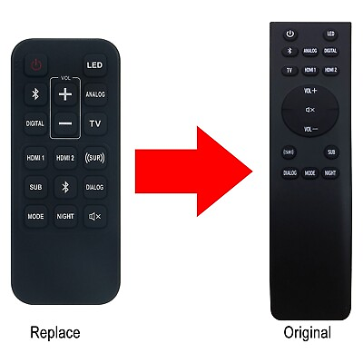 #ad Replace Remote Control Fit for Klipsch Cinema Sound Bar Speaker 700 800 1200 $12.89