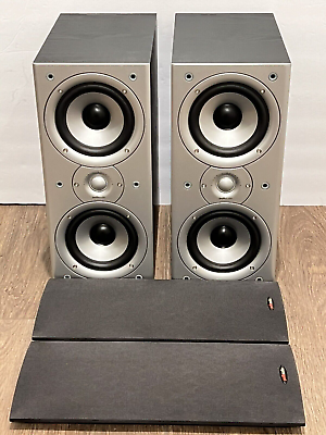#ad Polk Audio Monitor 40 Series Bookshelf Speakers Pair Black great sound $149.99