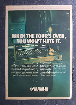 #ad Yamaha Sound Mixers Promo Print Advertisement Vintage 1975 $8.95