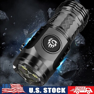 #ad Three Eyed Monster Mini Flashlight Flash Super Power Waterproof Outdoor Travel🔥 $8.19