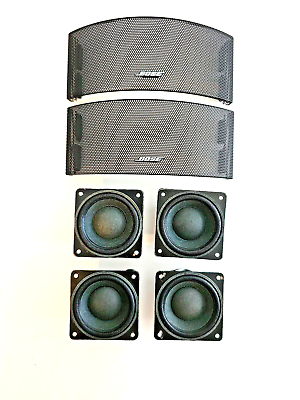 #ad Bose Replacement Gemstone Cube 2quot; speaker drivers and Metal Grill Covers Mint $29.95