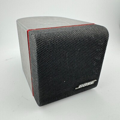 #ad Bose Acoustimass Single Cube Satellite Surround Sound Speaker Black Redline $24.99