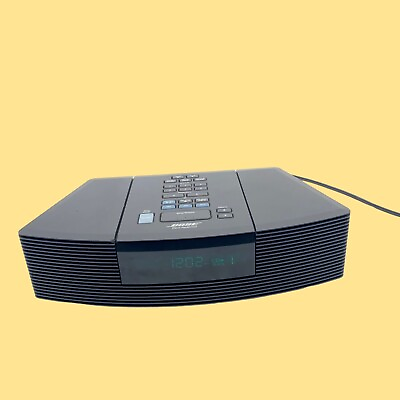 #ad Bose Wave Radio CD player Alarm AM FM Model AWRC1G Black Tested $135.00
