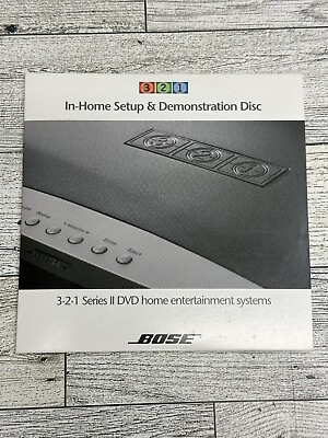 #ad Bose 3 2 1 Series II DVD In Home Setup amp; Demonstration Disc Speaker System $12.95