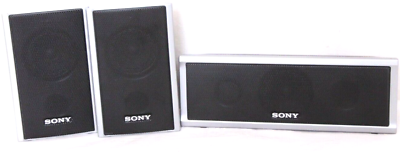 #ad Sony SS TS80 SS CT80 Surround Sound Speakers System Set Of 3 Black Wired $29.72