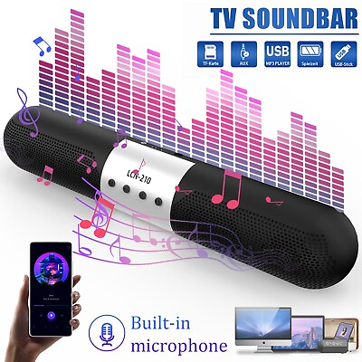 #ad Powerful TV Sound Bar Home Theater Subwoofer Soundbar with Bluetooth Wireless $28.96