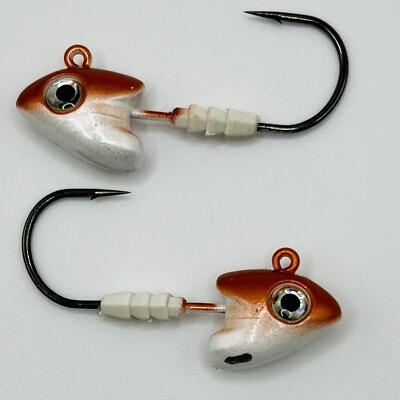 #ad 2 Berkley Gulp Heads Minnow Jig Head Fishing Lure Sharp Hook 1 4oz New Penny $4.00