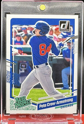 #ad #ad Pete Crow Armstrong 2023 Donruss TOP Rated Prospect Chicago Cubs RC MLB CallUP $3.99