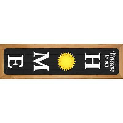 #ad Home Sun Novelty Wood Mounted Small Metal Street Sign Holiday $33.99