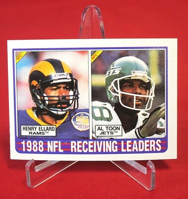 #ad #ad Henry Ellard Receiving Leaders 1989 TOPPS NFL FOOTBALL CARD #218 EX MT $2.99