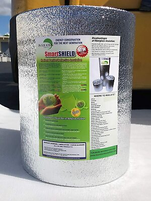 #ad SmartSHIELD 5mm Premium Reflective Insulation Roll Foam Core Radiant Barrier $264.95