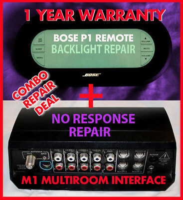 #ad REPAIR SERVICE COMBO Bose LifeStyle 40 50 NO RESPONSE M1 P1 Remote Backlight $118.00