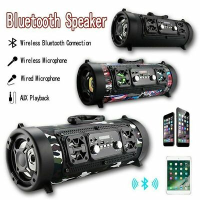 #ad Portable Wireless Bluetooth Speaker Sound Bar Move KTV 3D Sound Theater System $35.98