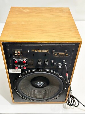 #ad Vintage Klipsch SW10 II Powered Speaker Subwoofer 10quot; amp; 12quot; Double End Rare $350.00