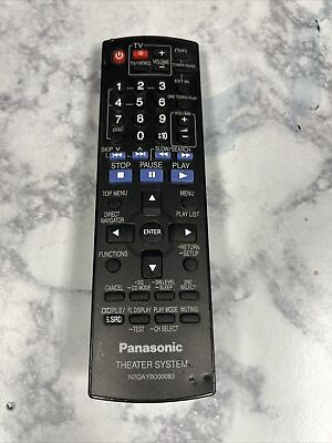 #ad TESTED Remote Control Panasonic N2QAYB000083 DVD CD Home Theater Sound system $5.99