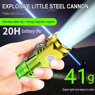 #ad Three Eyed.Monster Mini Flashlight Flash Super Power Waterproof Outdoor Travel $3.39