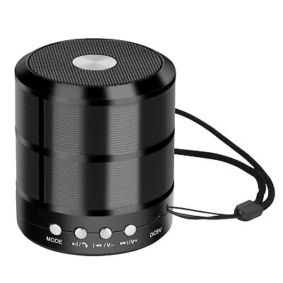 #ad Bluetooth Speaker Portable Wireless Speakers with Stereo Sound for Party Black $8.99