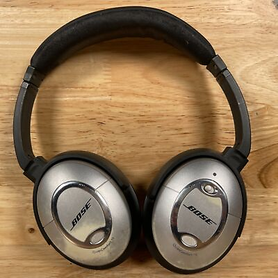 #ad Bose QuietComfort 15 Silver Black Wired Acoustic Noise Cancelling Headphones $42.49