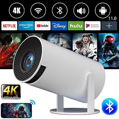 #ad LED Projector 12000Lms 4K Full HD 5G WIFI amp; Bluetooth Home TV Theater Projector $89.99