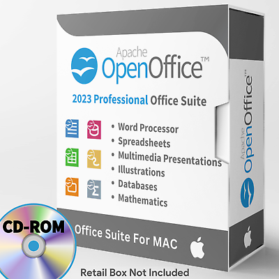 #ad Open Office Home and Student 2023 for MAC Office Software Suite on CD ROM $12.99