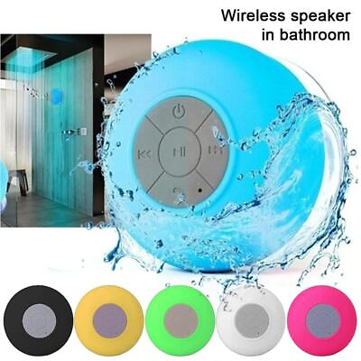 #ad Bluetooth Wireless Speaker Waterproof Shower Wireless Resistant Portable Mic $9.98