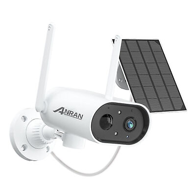 #ad ANRAN Security Camera System Wireless Home WiFi Outdoor Night Vision Solar Panel $44.99